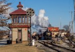 The Pequea Cannonball arriving back at the Strasburg depot.